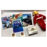 Lot Featuring FireHawk Plush and Indy 500 Memorabi