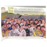Artist-Signed Print Featuring Famous NASCAR Driver