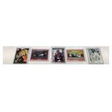 5 Indy Car Drivers Autographed Cards