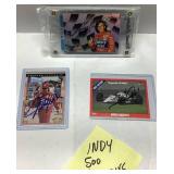 3 Autographed Indy 500 Winners Trading Cards Autog