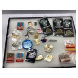 Collectible Racing Pins and Matchbooks