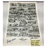 Indy 500 Artist-Signed Driver Autographed Print, 1