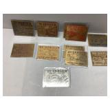 Hoosier Auto Show and Swap Meet Brass Tags