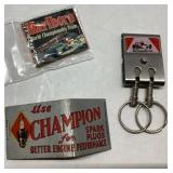Marlboro Racing Team Keychain and Champion Spark P