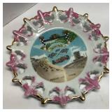 Decorative Ceramic Plate with Indianapolis 500 Mot