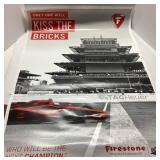 Firestone 'Kiss the Bricks' Racing Poster Featurin