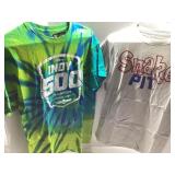 Indy 500 and Snake Pit T-Shirts, Size XL