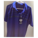 Men's Blue Polo Shirt with Tags by Levelwear