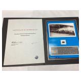 Indianapolis 500 Framed Photograph and Brick with