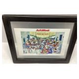 Autoweek 'Gasoline Alley' Framed Print with Identi