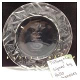 Tiffany & Co. Crystal Plate Signed by Helio Castro