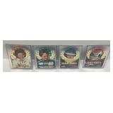 Four Racing Driver Trading Cards in Protective Sle