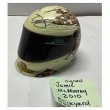 Signed Miniature Helmet Jamie McMurray 2010 Bricky