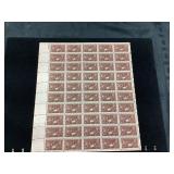 Sheet of 3 Cent United States Postage Stamps