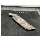 Custom Knife with Multicolor Handle and Sheen