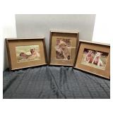 3 Framed Wildlife Prints, 9 x 11 in