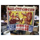 Clyde Beatty Cole Bros. Circus Poster 36x38