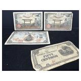 Japanese Occupation Banknotes Set, WWII Era
