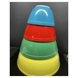Vintage Pyrex Rainbow Mixing Bowl Set