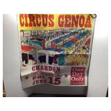 Circus Genoa Vintage Poster, 28x58 Inches