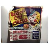 Clyde Beatty-Cole Bros. Circus Poster, 27 x