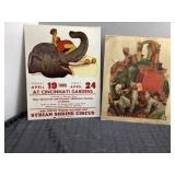 Vintage Circus Posters, 11x13 and 11x