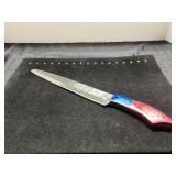 13 Inch Damascus Steel Knife with Wood Handle