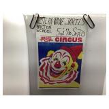Vintage Big Top Circus Cardboard Poster