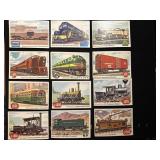 1952 Topps Railroad Locomotive Card Set of 12