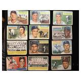 12 1956 Topps MLB Baseball Cards