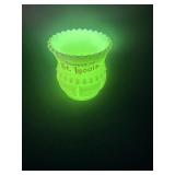 Souvenir of St. Louis Uranium Glass Toothpick
