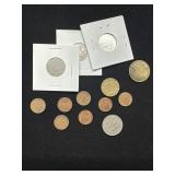 World Coins Lot, Germany, Caribbean, Qu