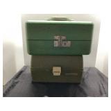 Tackle Boxes with Fishing Gear