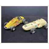 2 Vintage Toy Race Cars