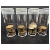 Four Rolls of Lincoln Wheat Cents 1951ï¿½1954