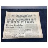 1945 Daily Pacifican World War II Newspapers