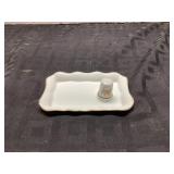 Nippon Porcelain Tray and Thimble Set