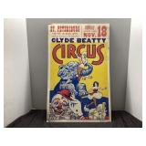 Clyde Beatty Circus Vintage Poster 14x22"