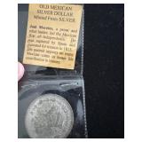 1861 Mexican Silver Peso Josï¿½ Morelos