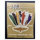 1961 Indianapolis 500 Official Program