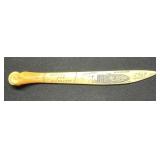 1969 Nordkapp Bone Scrimshaw Souvenir