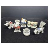 Ceramic Dog Figurines Made in Japan