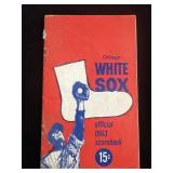 1963 Chicago White Sox Official Scorebook