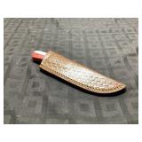 Fixed Blade Knife with Leather Sheath, 8 Inch