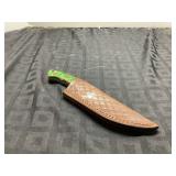 Fixed Blade Knife with Sheath, 8 Inches