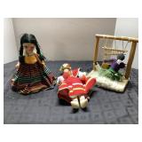 Mexican Folk Art Dolls and Weaving Set