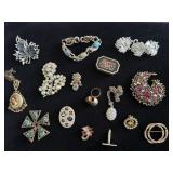 Vintage Costume Jewelry Lot, Some Signed