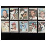 10 Topps MLB Baseball Cards Aaron, &