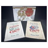 Circus Route and Program Book Lot, 1949ï¿½1958