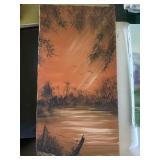 Julie Burns 24x12 Oil Painting Indiana